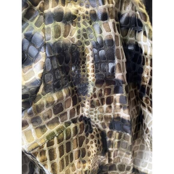 Selene Women's Sport Jacket Long Sleeve Snake Skin Pattern XL Vintage - Picture 3 of 7